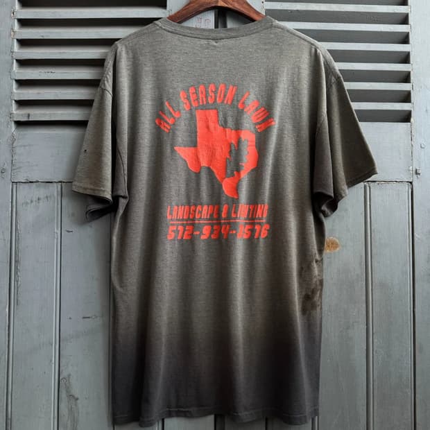 [L]00's Jerzees USA 하드 페이딩 티셔츠