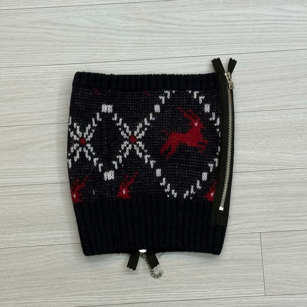 솔로이스트 울 집업 넥워머