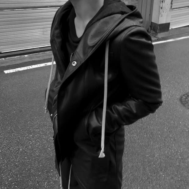 릭오웬스 20FW 비건 레더 피쉬테일 파카