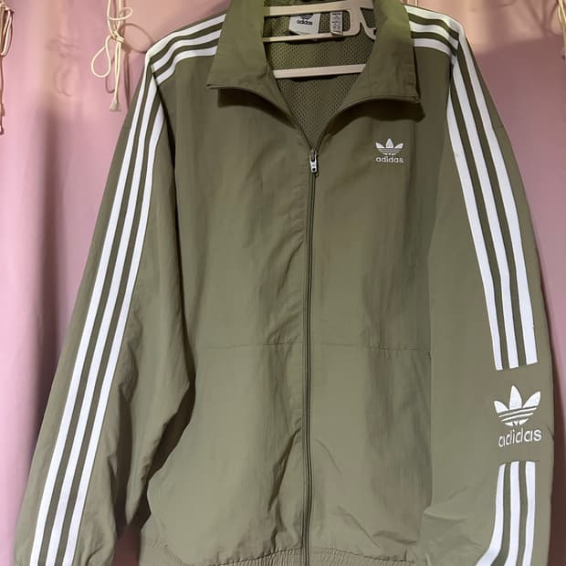 아디다스 바람막이 아디다스 올리브카키 락업 트랙탑 바막 자켓 집업 불꽃