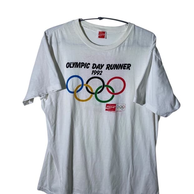 코카 콜라 92 올림픽 반팔 티셔츠