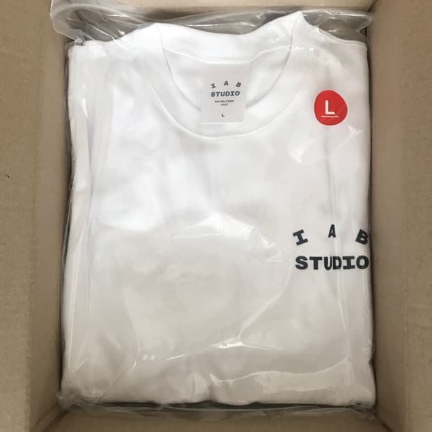 [L]아이앱 스튜디오 IAB 반팔 화이트 새제품