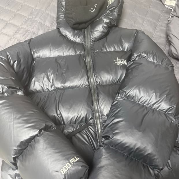 L 스투시 립스탑 패딩 