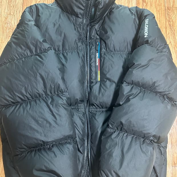 살로몬 컨투어 다운 자켓 블랙L