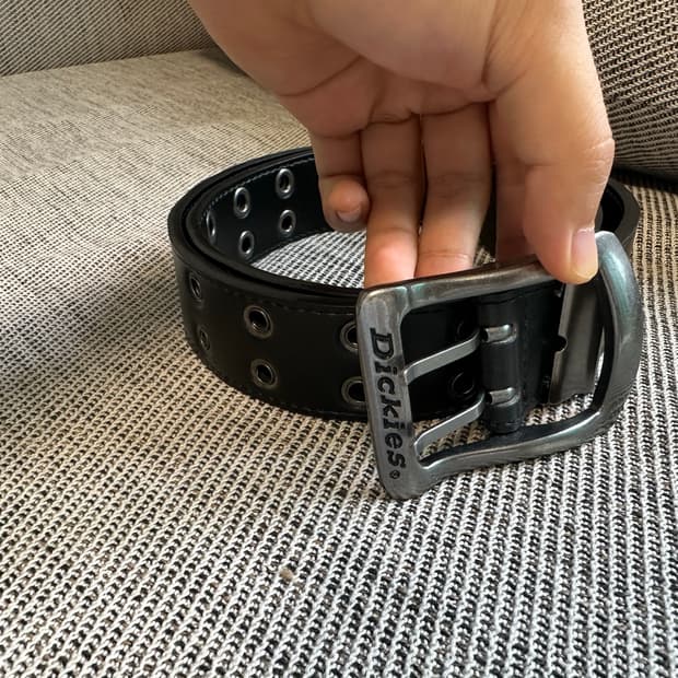 디키즈 벨트 40mm 더블홀 아일렛 블랙 새상품