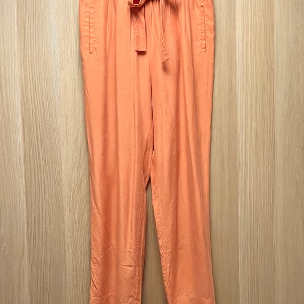 앤아더스토리즈 오렌지색 밴딩 팬츠