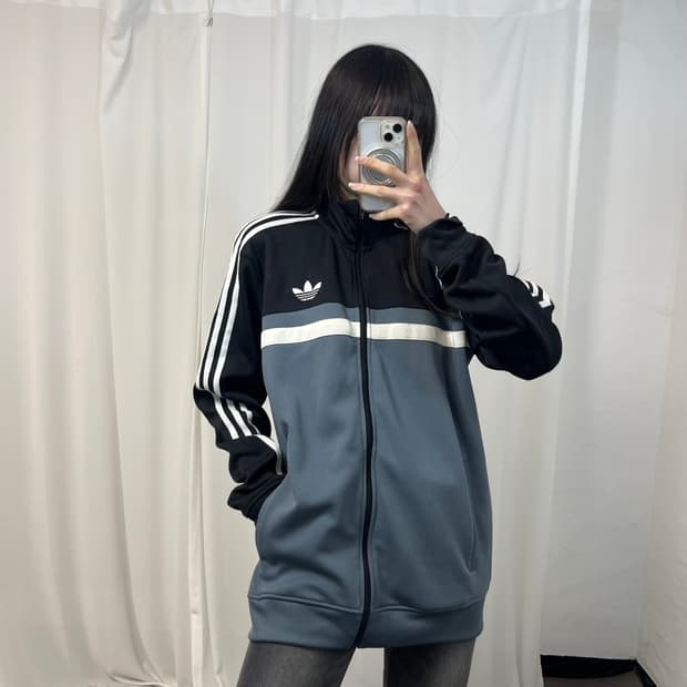 Adidas Firebird Black Grey Track Jacket