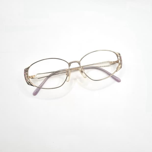 리퍼상품  골드오벌 레트로 안구 큐빅포인트  345