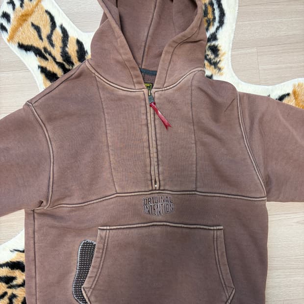 오가프 후드티 브라운 