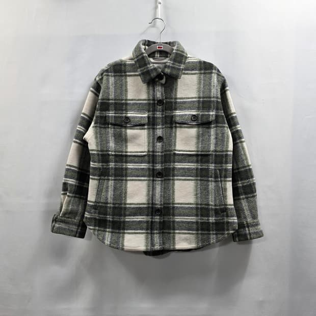 1796 코오롱스포츠 여성 체크 플리스 셔켓 90  RFID