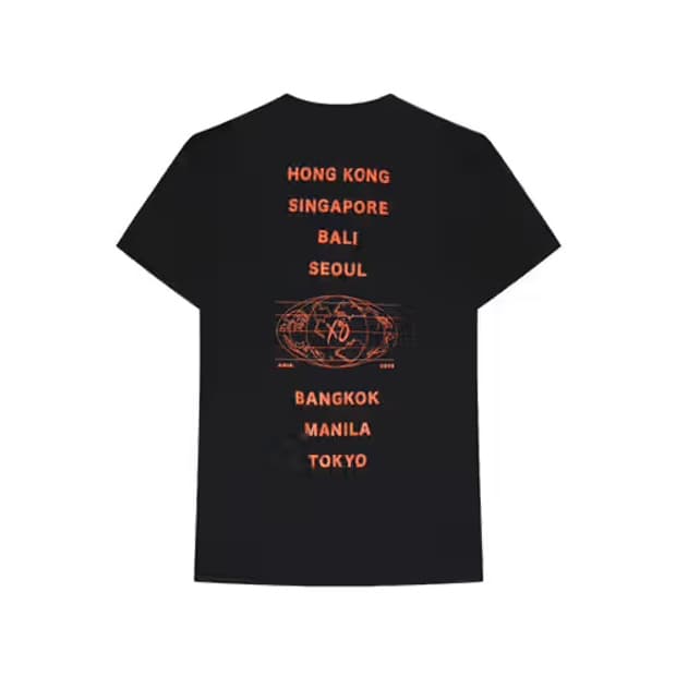 the weeknd 내한 머천 티셔츠 