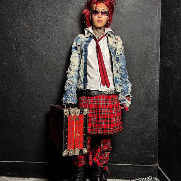 Red Tartan Bondage Pants