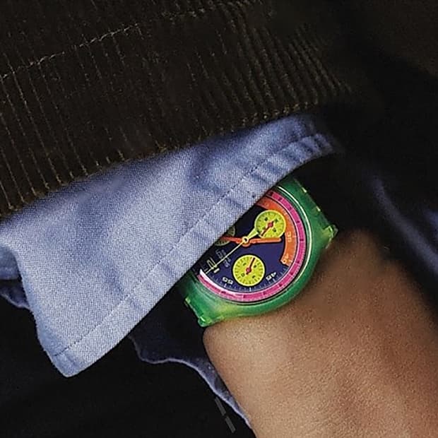 91년판) 빈티지 스와치 크로노 grand prix