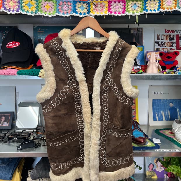 Vintage Shearling Vest