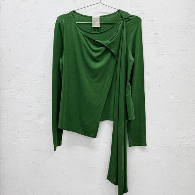 shilla 드레이프 스카프 롱슬리브