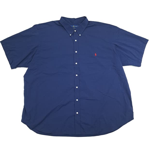 Co587 4XL Big 폴로 랄프로렌 네이비 반팔 셔츠 남방
