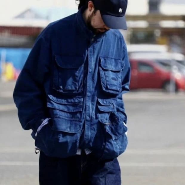 나나미카 노스페이스 퍼플라벨 인디고 필드자켓