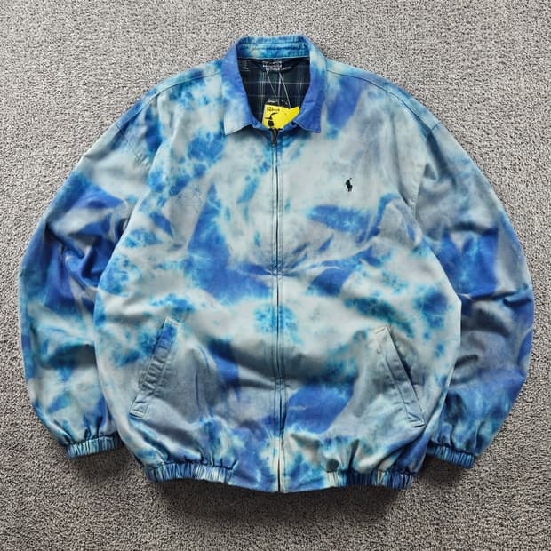 폴로랄프로렌 다잉워시드 커스텀 블루종 자켓 ( XL ) / 9407