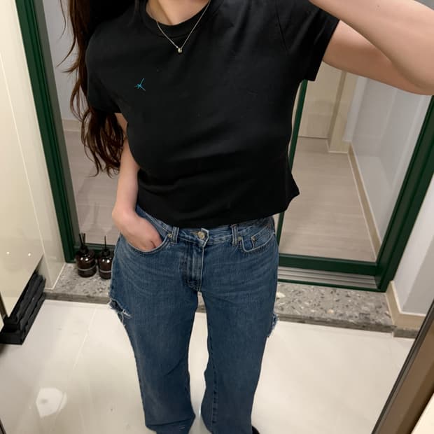 더일마 청바지 (양쪽 컷팅)