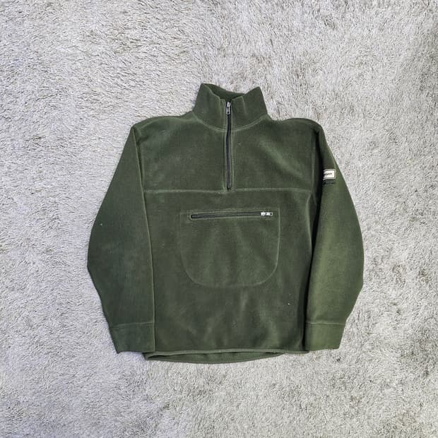 폴로 반집업 후리스