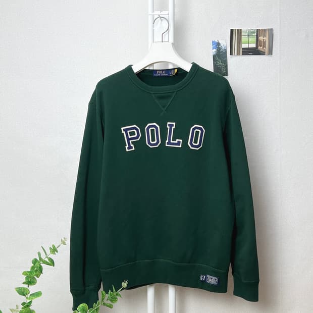 폴로 로고 맨투맨 L 