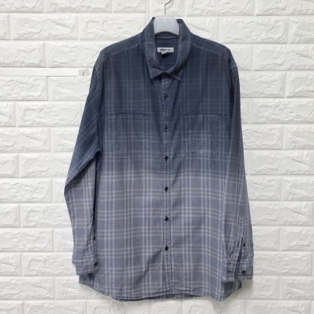 도나카란 DKNY 체크 남성 셔츠 L