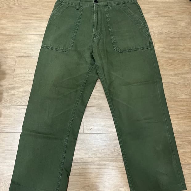 유니폼브릿지 올리브색 팬츠