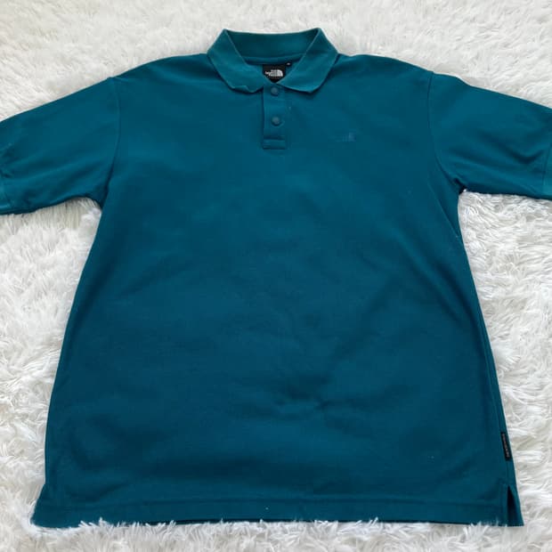 빈티지 노스페이스 청록 카라 반팔 965 y2k 스트릿 갸루 펑키 일본빈