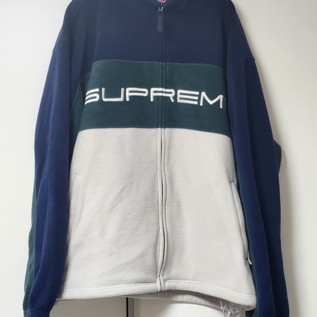 슈프림 폴라텍 집업 자켓 xl
