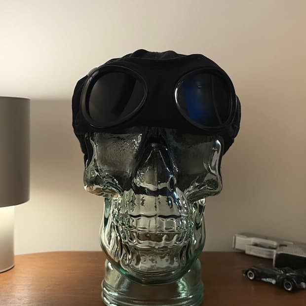 18ss 올드 CP 컴퍼니 고글캡 패치 블랙 볼캡 L (58)