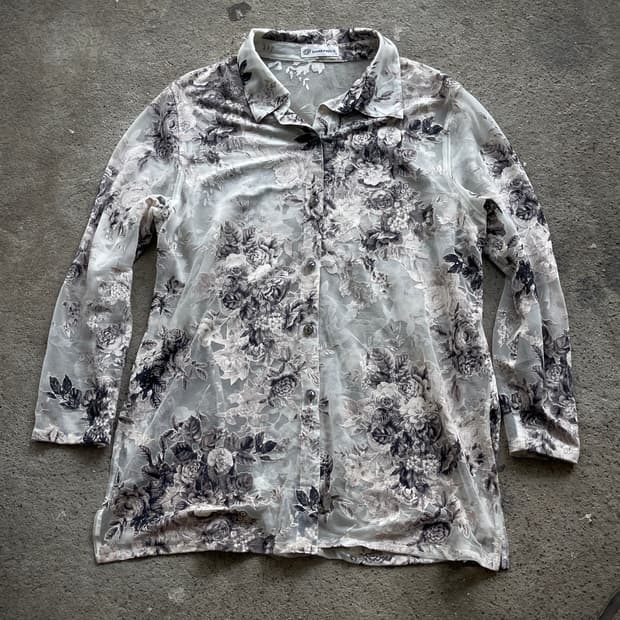 dark rose see through shirts