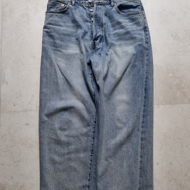 아워셀브스 25SS 와이드 데님 Bleached