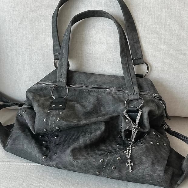 -Midnight Rivet Bag