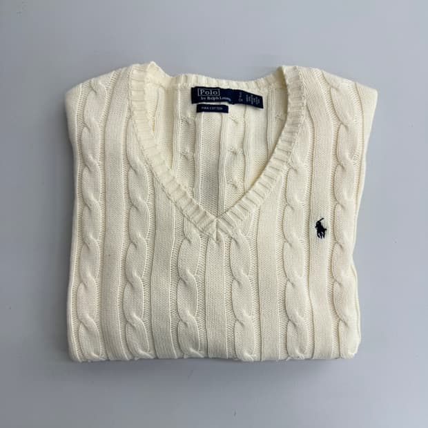 폴로 케이블 니트 