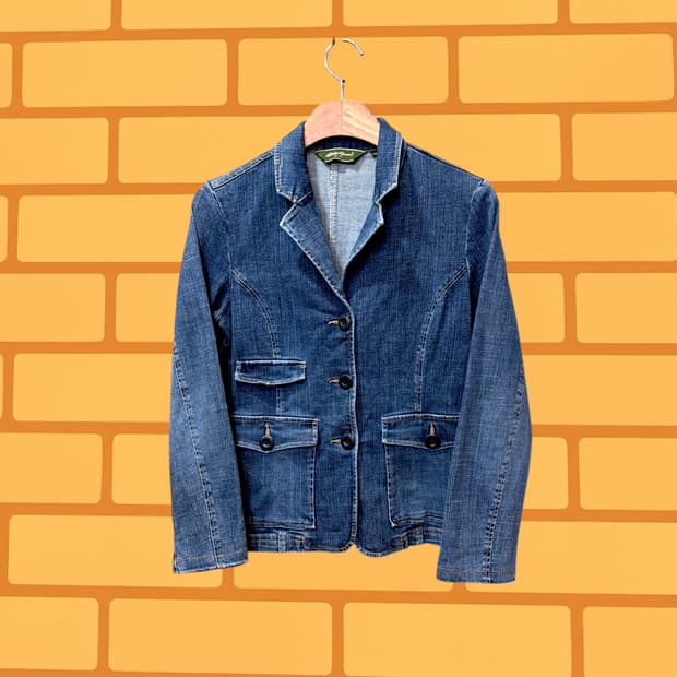 에디바우어 데님 테일러드 자켓 (S)