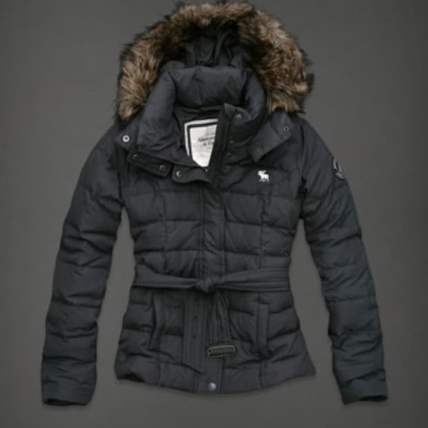 아베크롬비 퍼 패딩 xs 울프죠 y2k 갸루