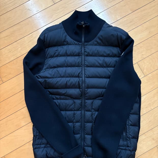 몽클레어 트리콧 김현우 니트 패딩 L