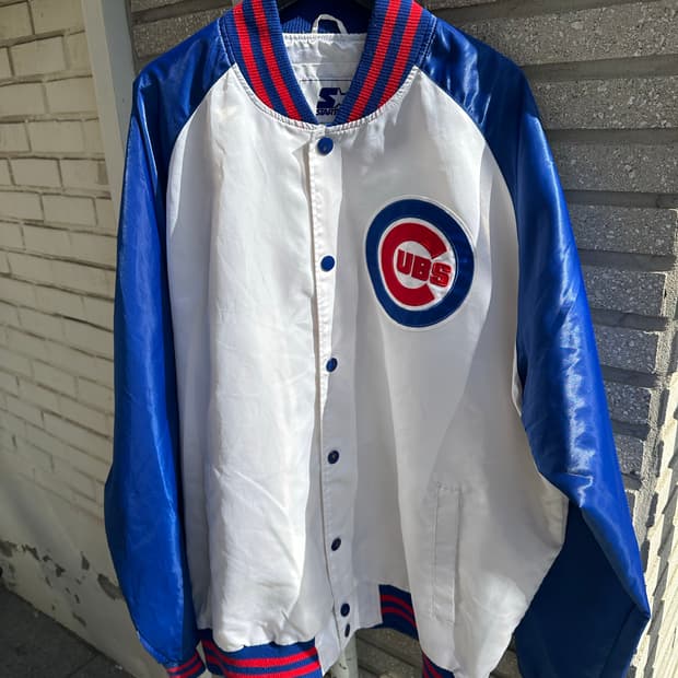00s 빈티지 스타터 시카고 컵스 바시티 자켓