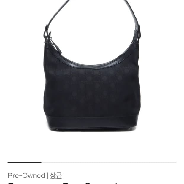 [정품] 페라가모 간치니 패브릭 숄더백 호보백