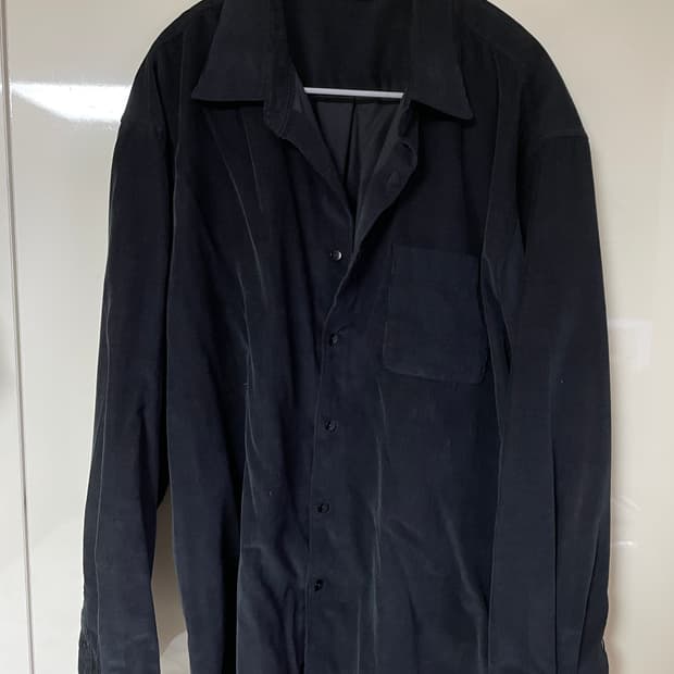 블랭크룸 25FW 코듀로이 셔츠 블랙 3사이즈