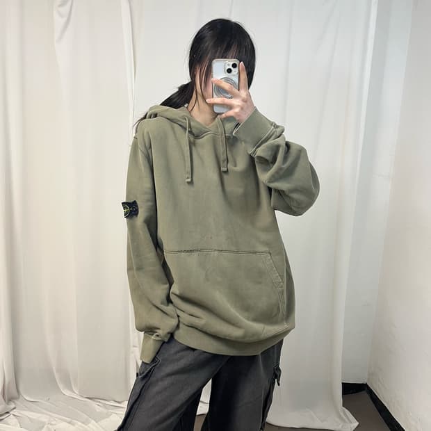 Stone Island khaki hoodie