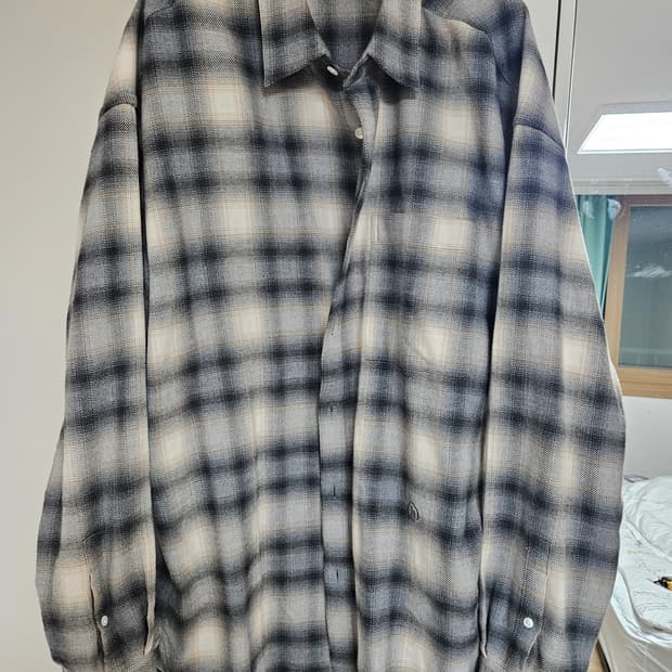 헤지스 his라인 플란넬 셔츠