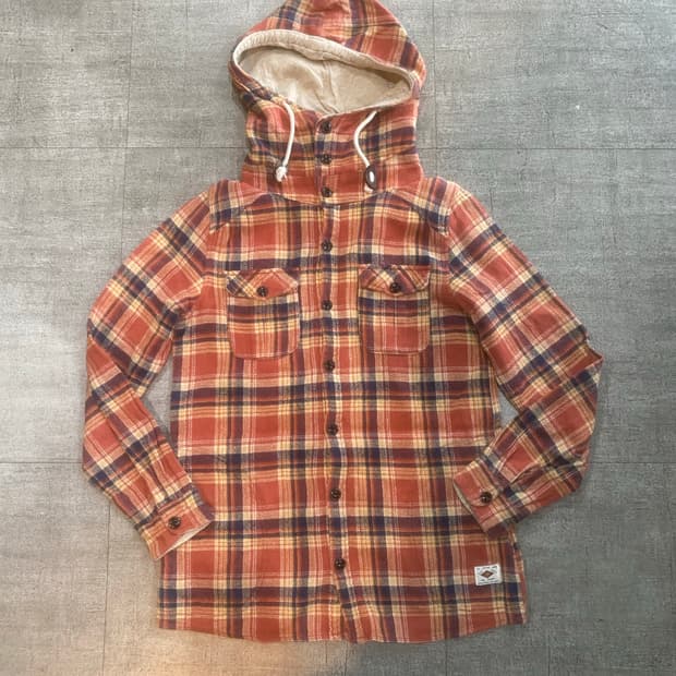 일본빈티지 Allordinaries 올드스쿨아메카지 혁오풍체크 후드자켓