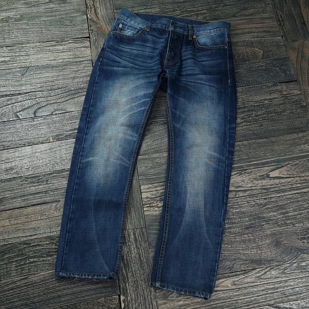 [아르마니] 빈티지 워시드 진청 데님 팬츠 청바지 P01321