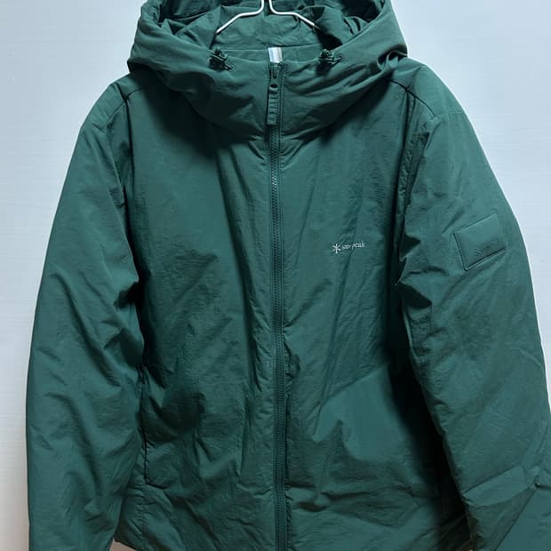 스노우피크 랜드후드 경량 패딩 L (105) 그린