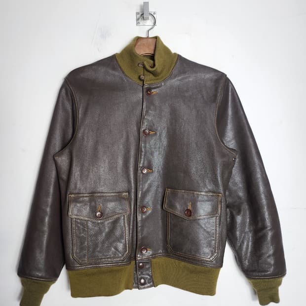 브론슨 Type A-1 레더 플라이트 가죽 자켓