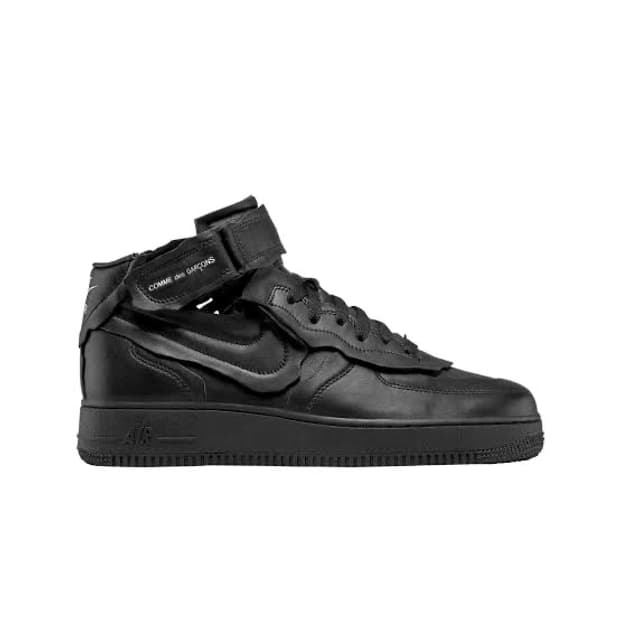 [구매 265, 270] 꼼데가르송 x 나이키 에어포스 미드 블랙