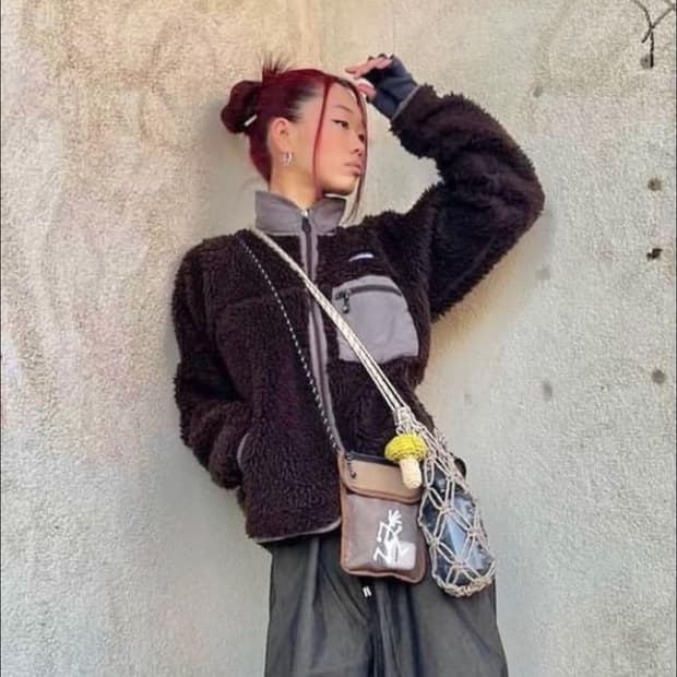 파타고니아 딥파일 코코아 L 사이즈