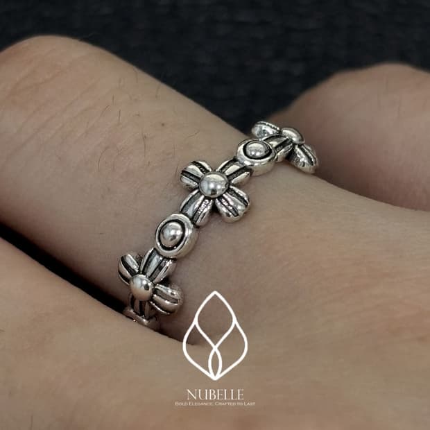 🌑 Nubelle Daisy ring / 925실버 데이지링 반지