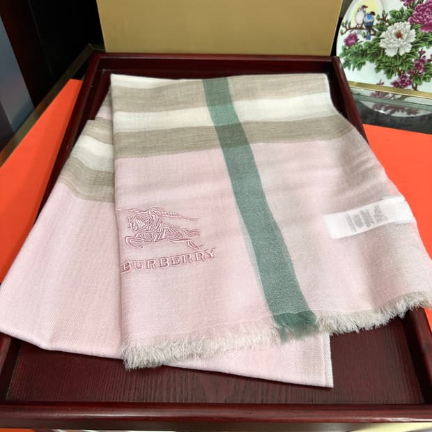 버버리 리버서블 스카프 100% 램스울